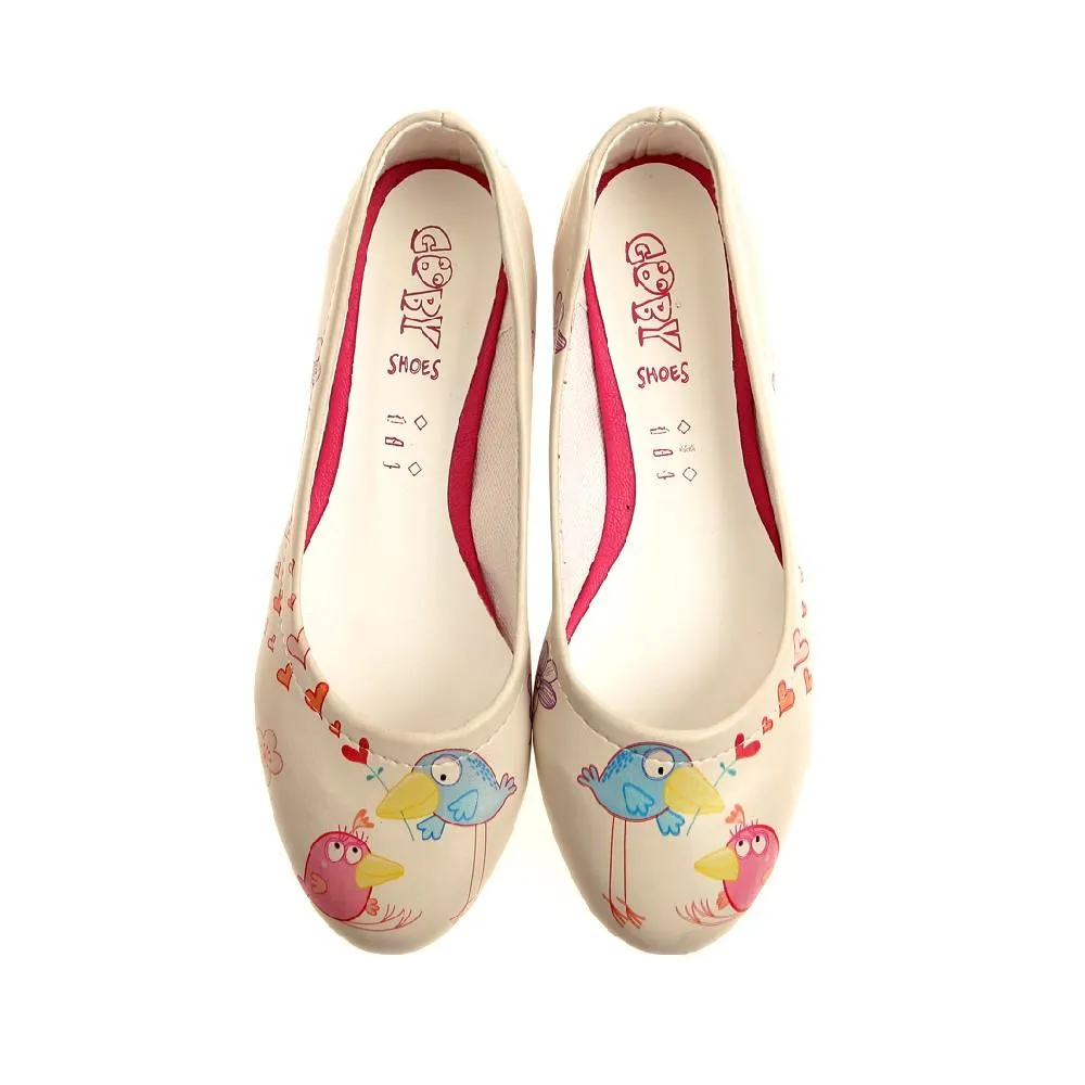 Birds Ballerinas Shoes 1041