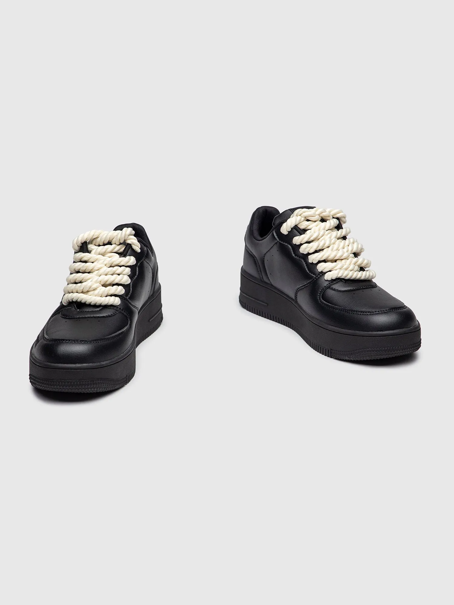 Black Rope Sneakers