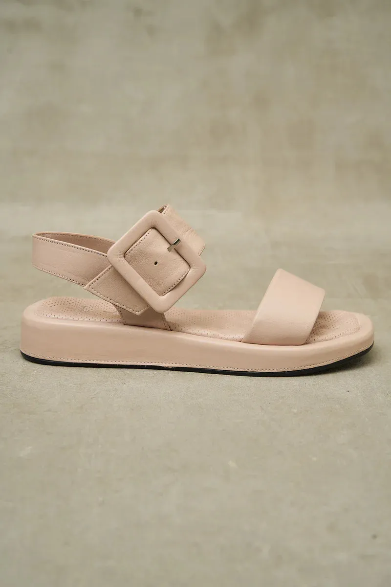 Blush Pink Marshmallow Buckle Sandal