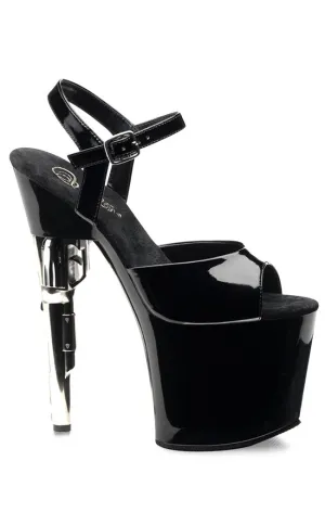 BONDGIRL-709 Black Patent Heels