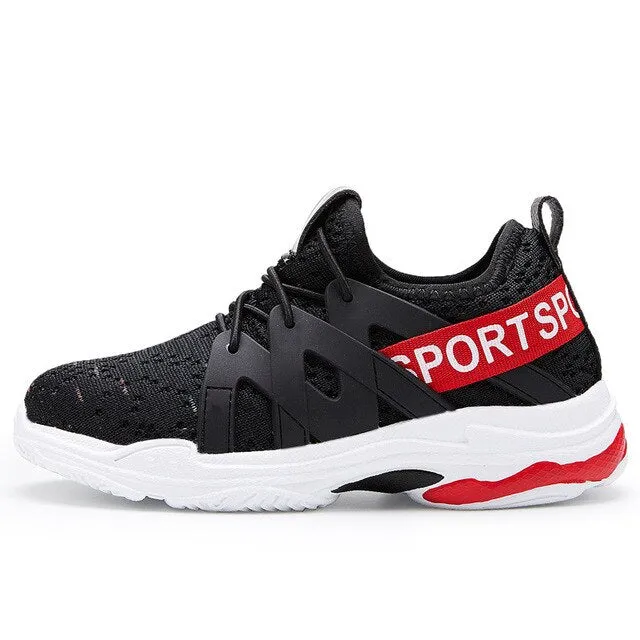 Breathable Boys Casual Shoes Girls Trainer white sport shoes