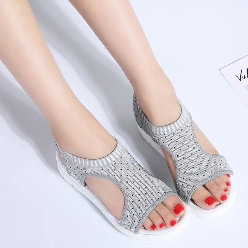 Breathable Platform Slip-On Sandals