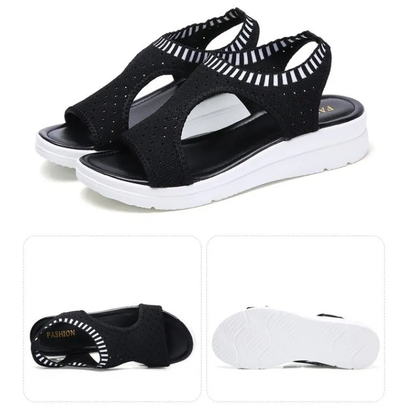 Breathable Platform Slip-On Sandals