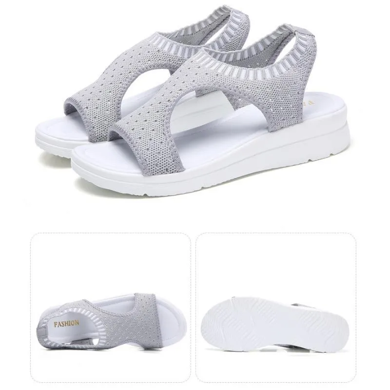 Breathable Platform Slip-On Sandals