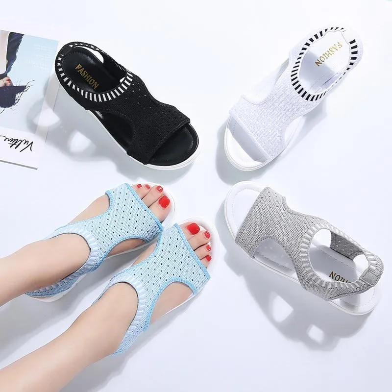 Breathable Platform Slip-On Sandals