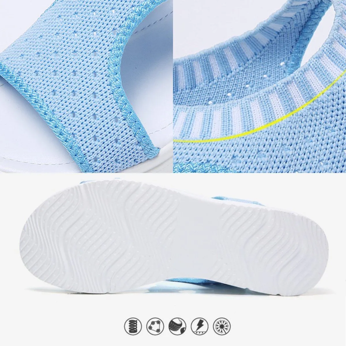 Breathable Platform Slip-On Sandals