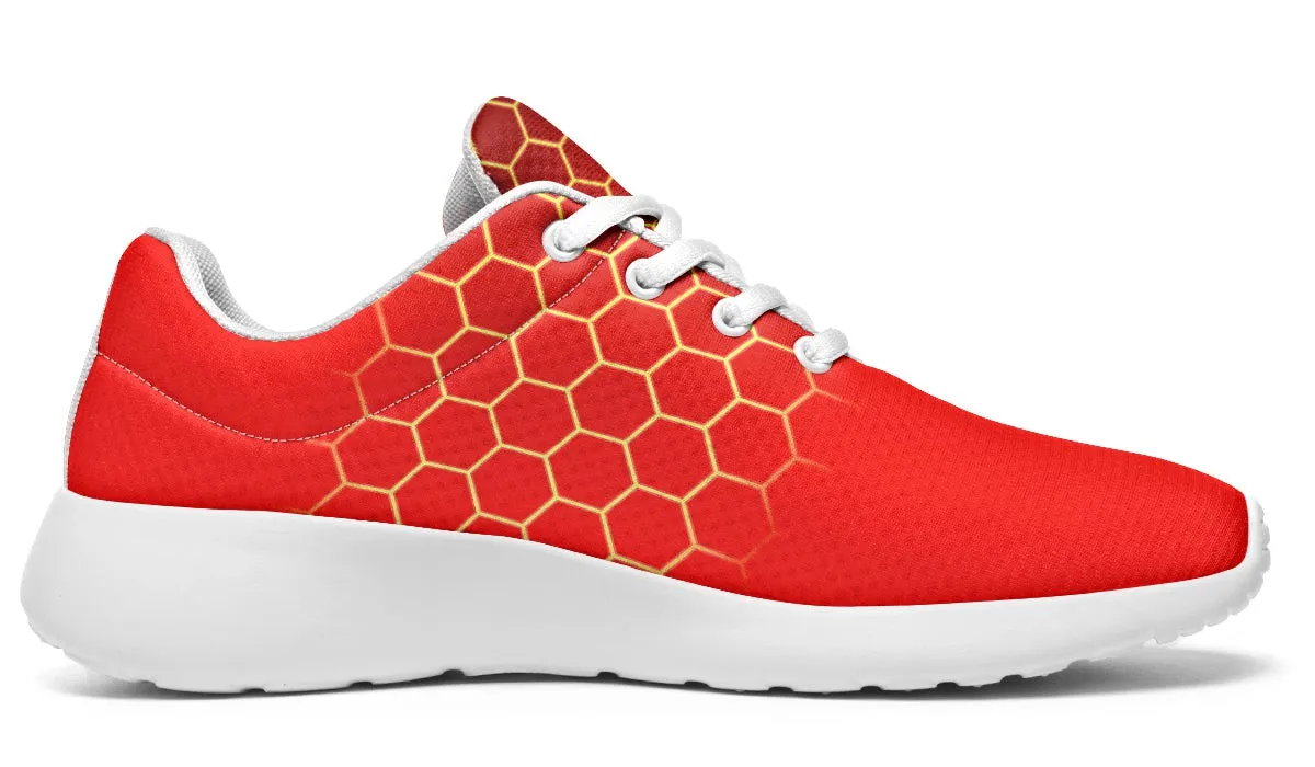 Bright Hexagon Red