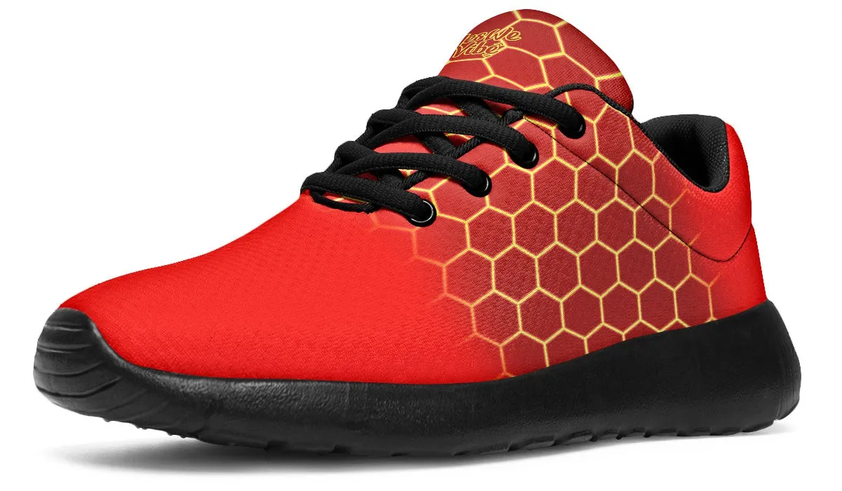 Bright Hexagon Red