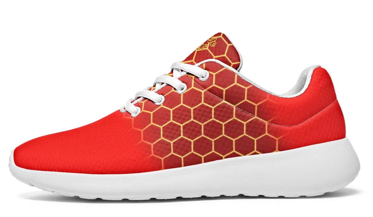 Bright Hexagon Red