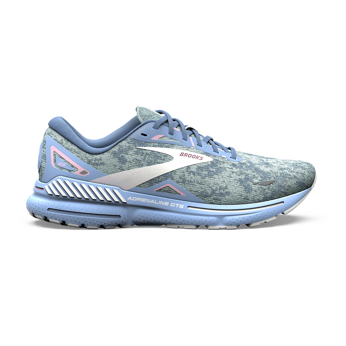 Brooks Adrenaline GTS 23 - Blue - Open Air - Pink