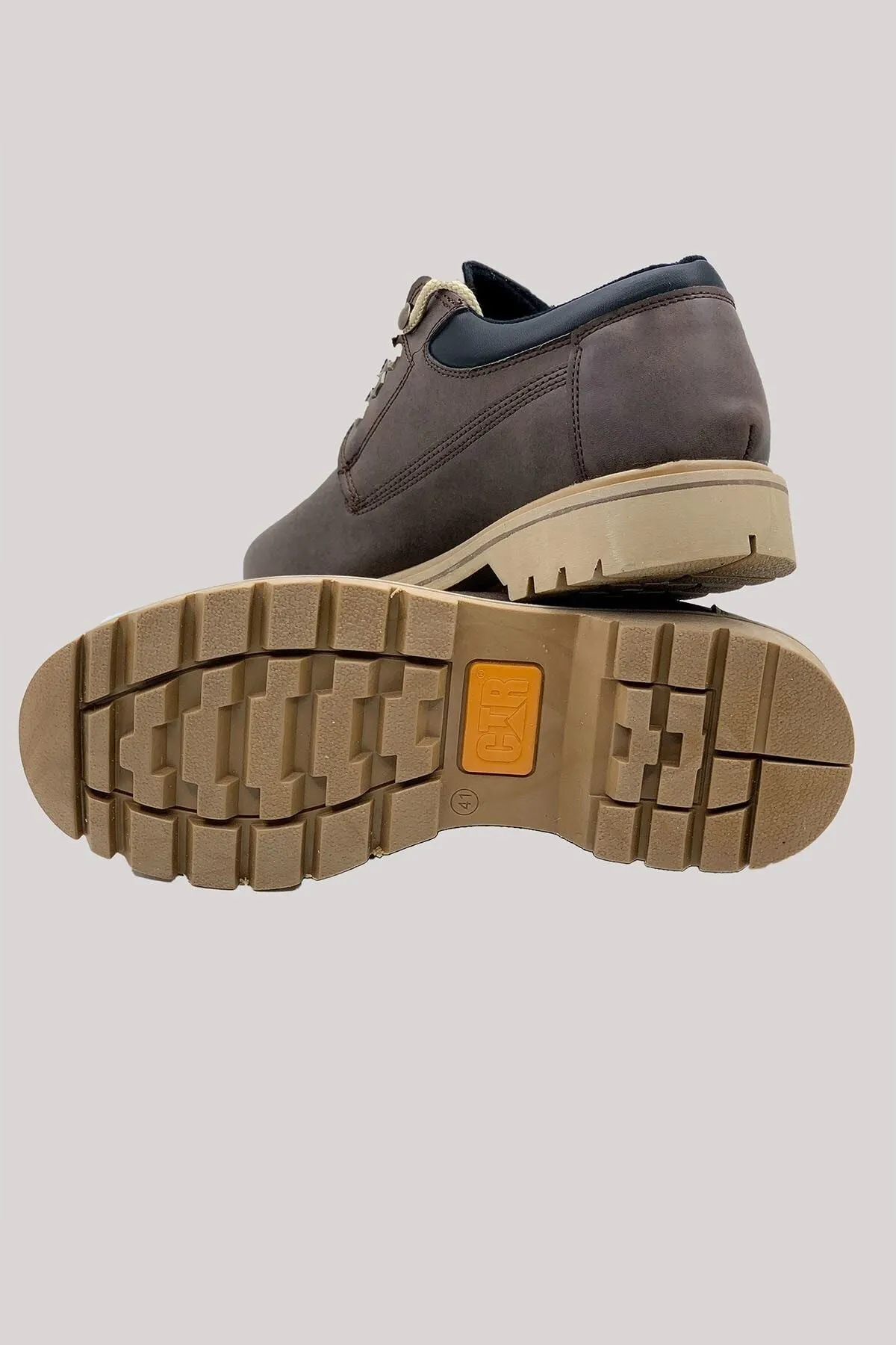 Brown men's trekking shoes 0012928