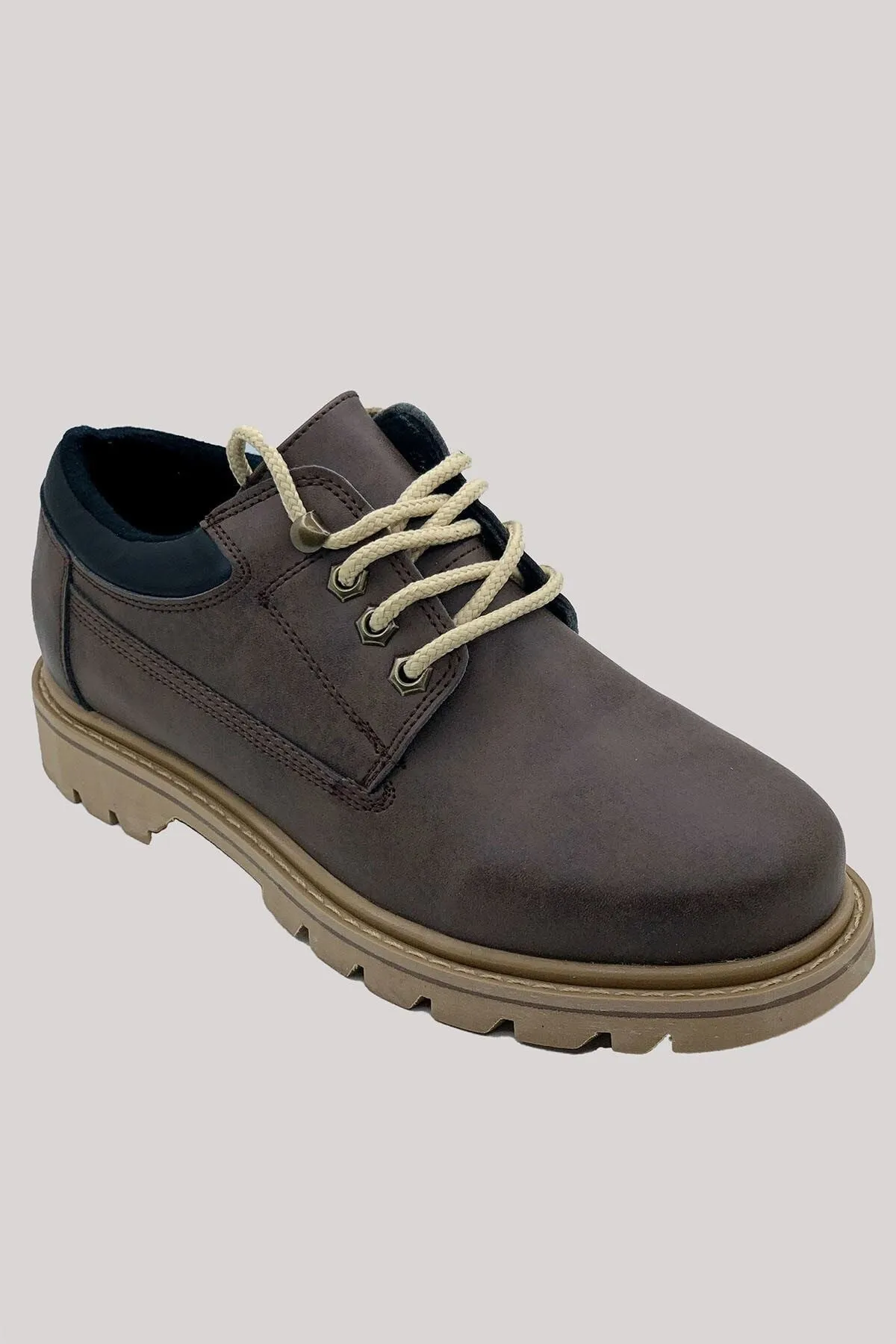 Brown men's trekking shoes 0012928