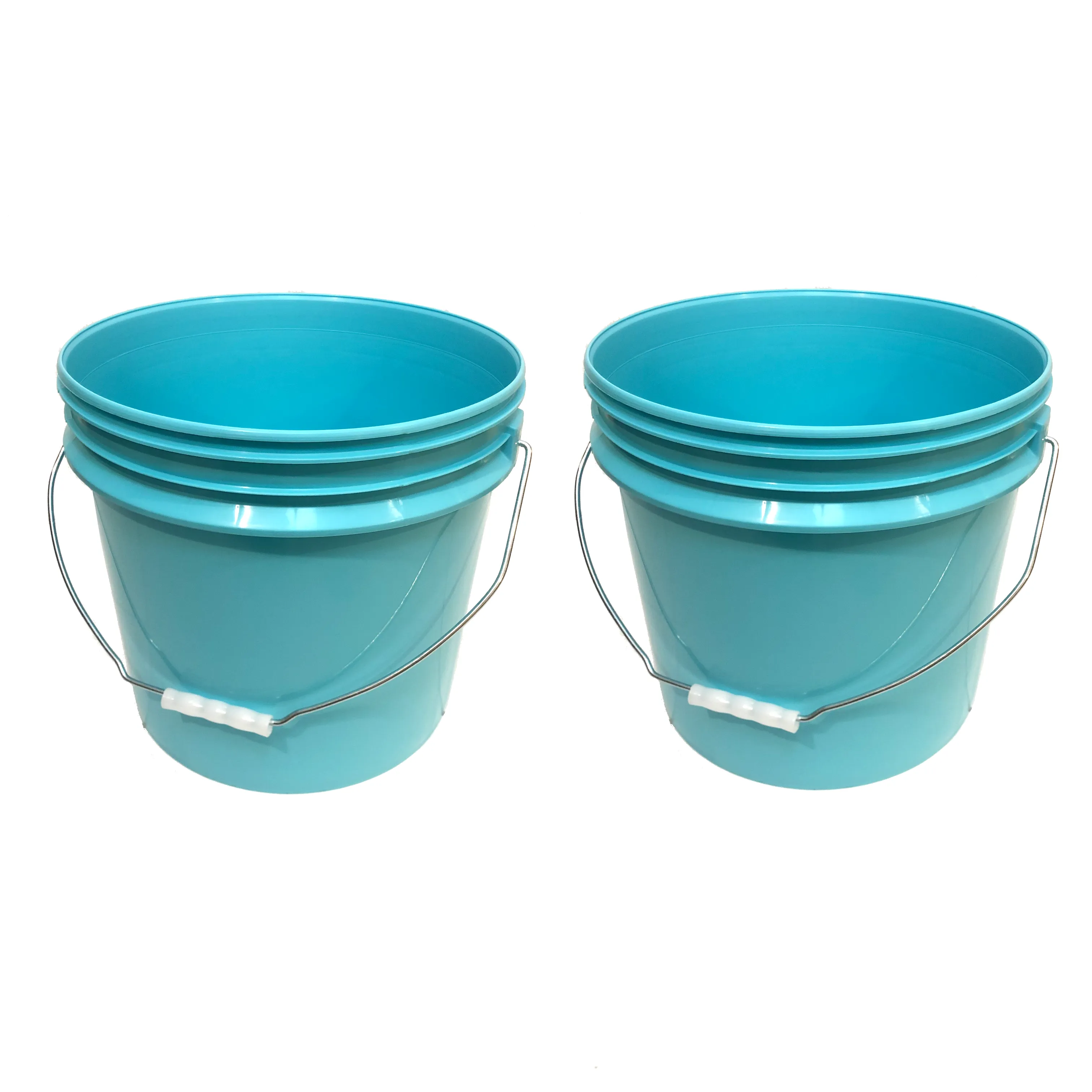 Bucket - Metal Handle without Lid, Aqua