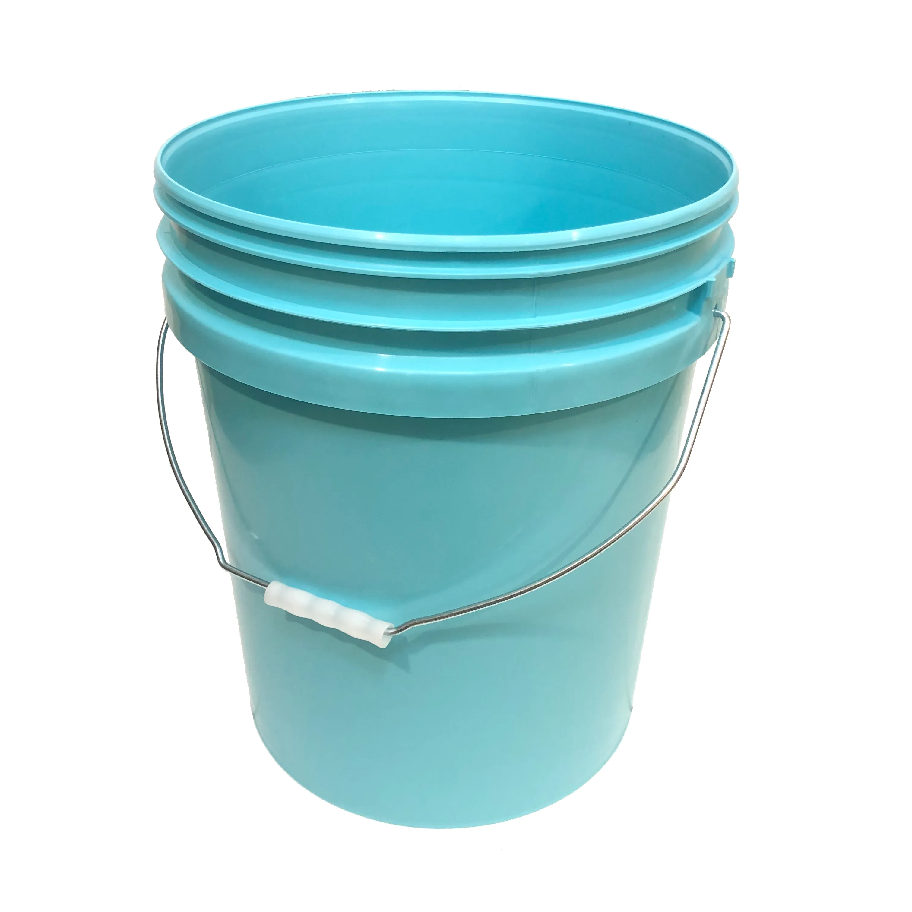 Bucket - Metal Handle without Lid, Aqua