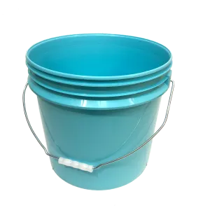 Bucket - Metal Handle without Lid, Aqua