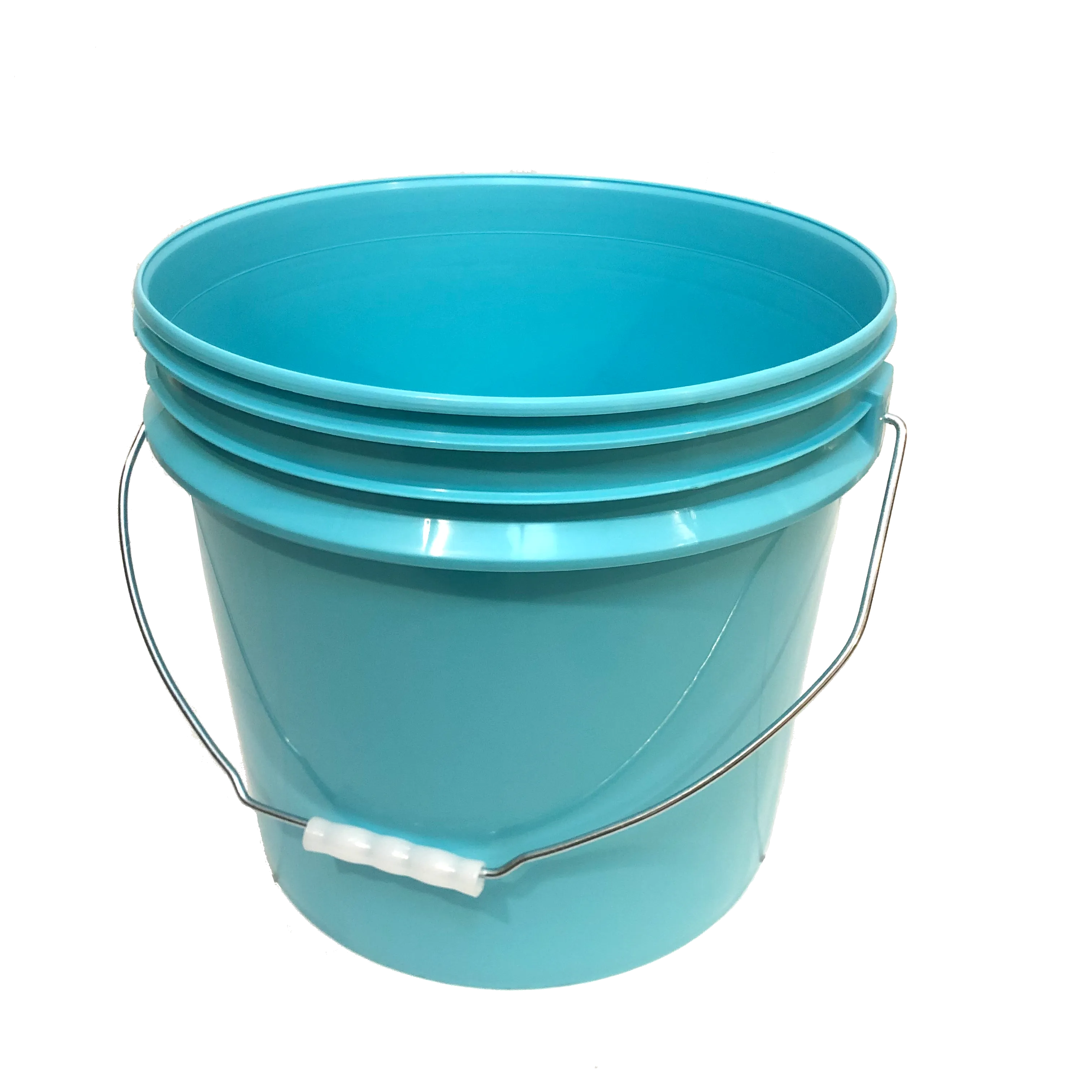 Bucket - Metal Handle without Lid, Aqua