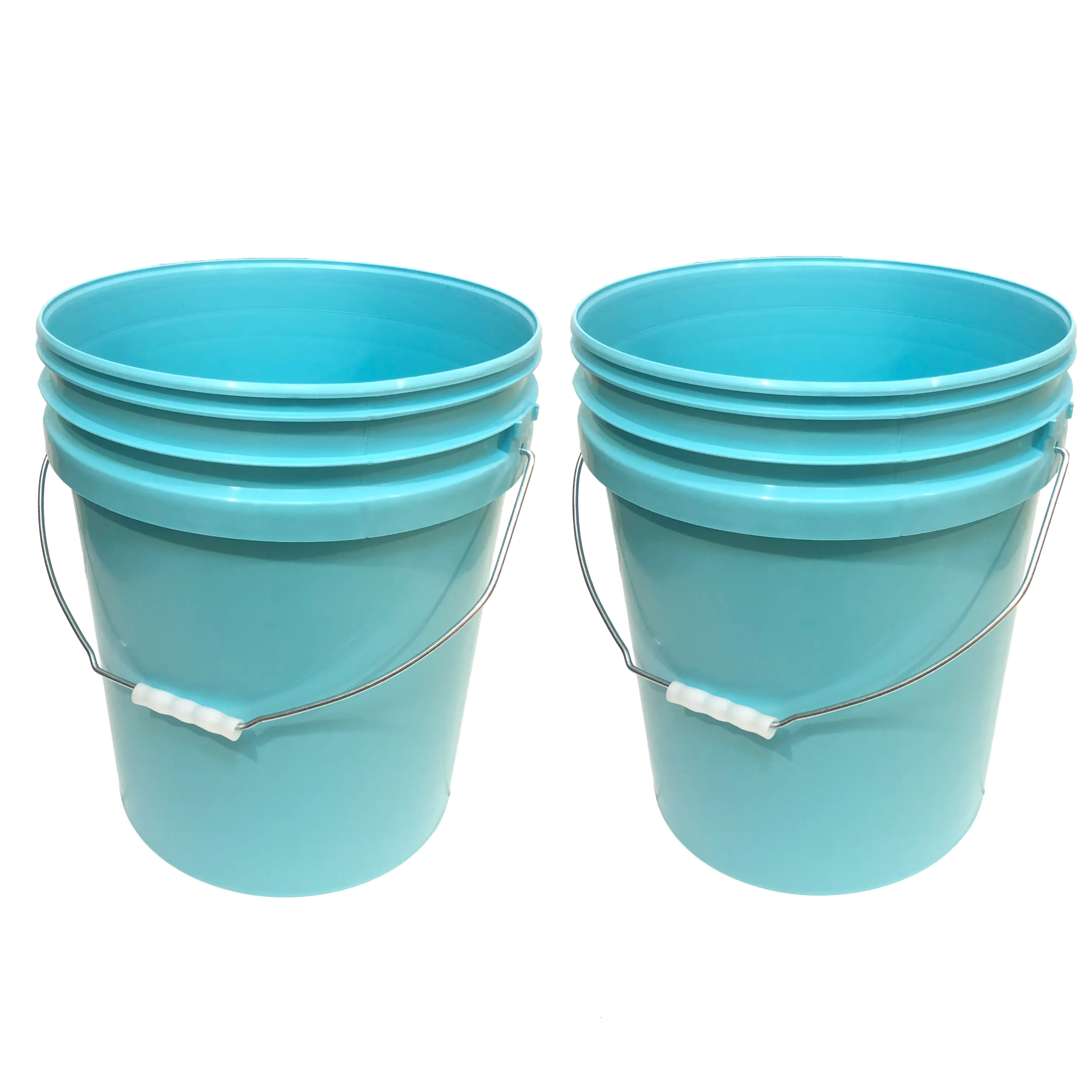 Bucket - Metal Handle without Lid, Aqua