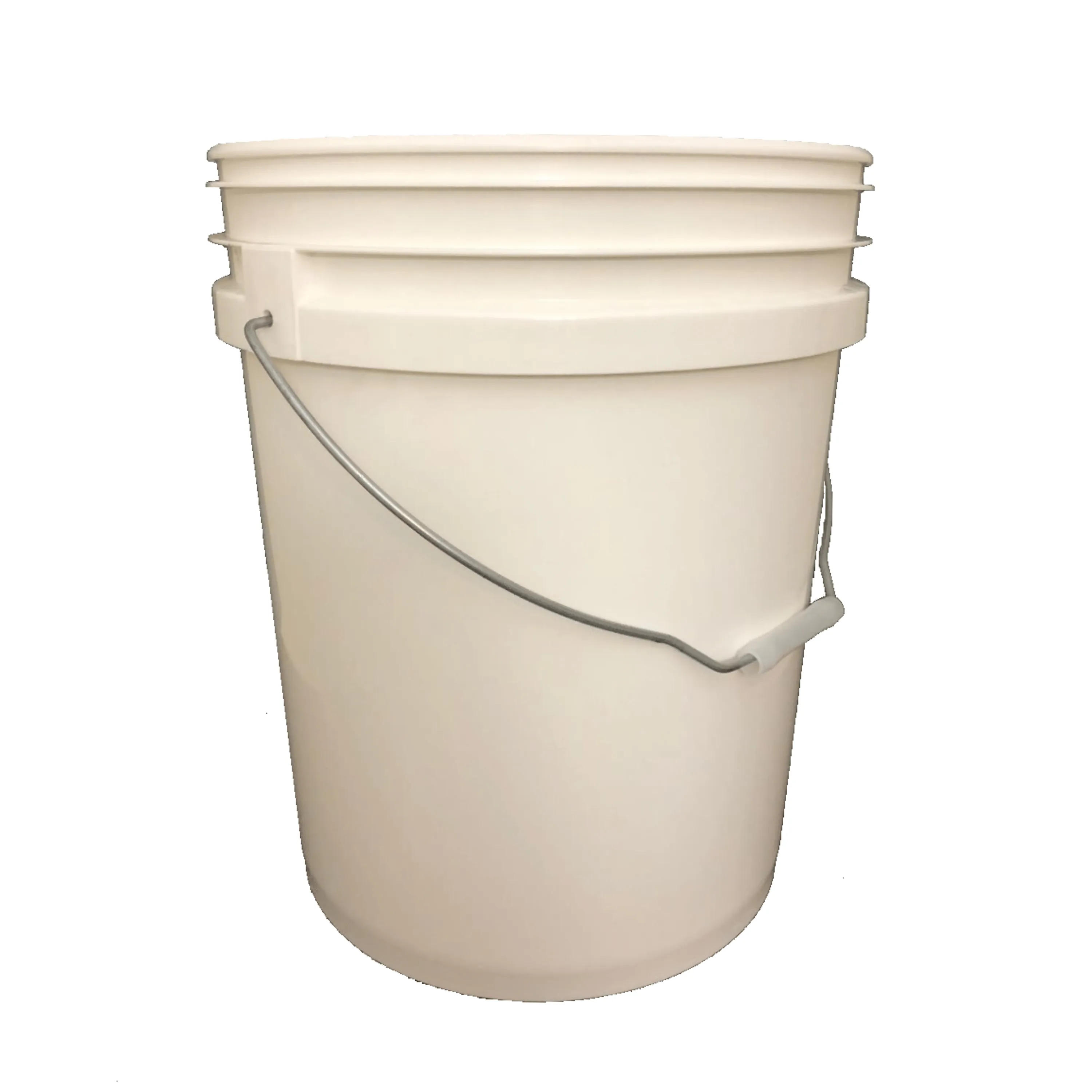 Bucket - Metal Handle without Lid, White