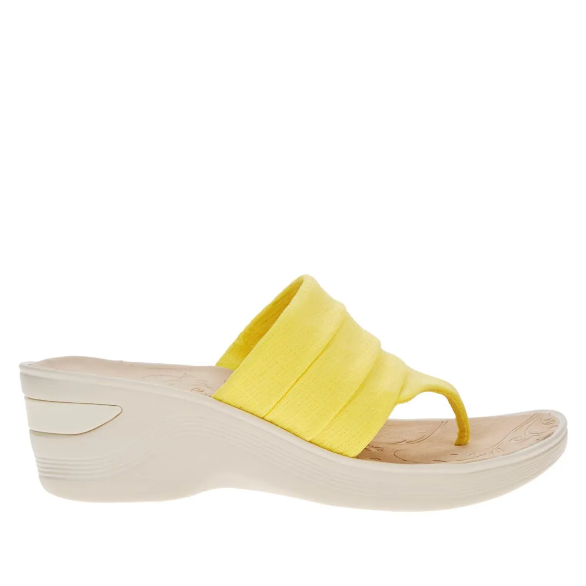 Bzees Dallas Washable Thong Wedge Sandal