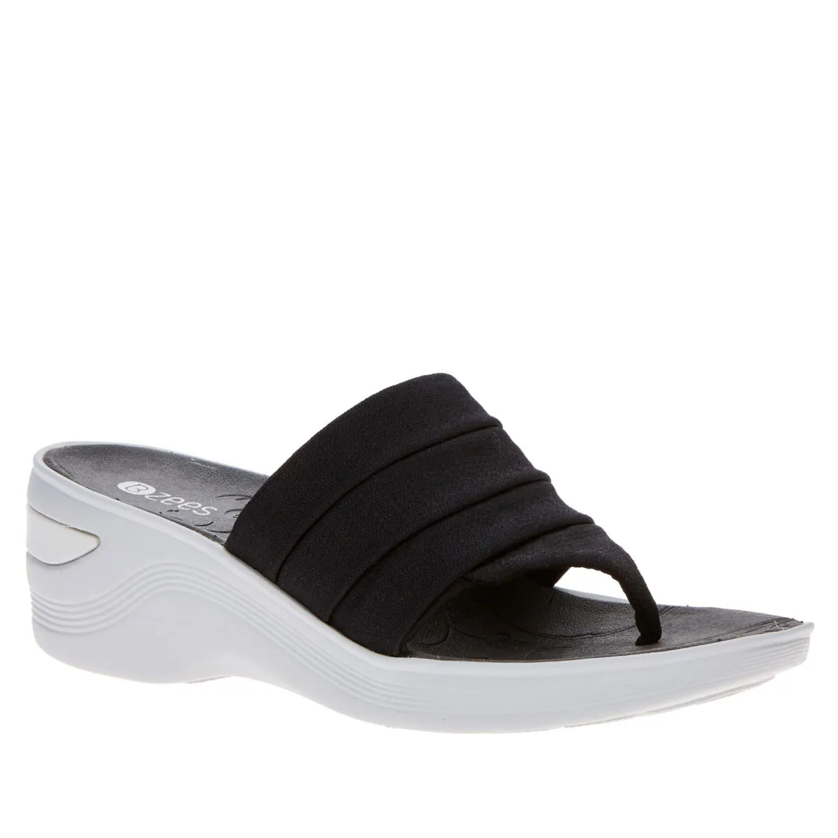 Bzees Dallas Washable Thong Wedge Sandal