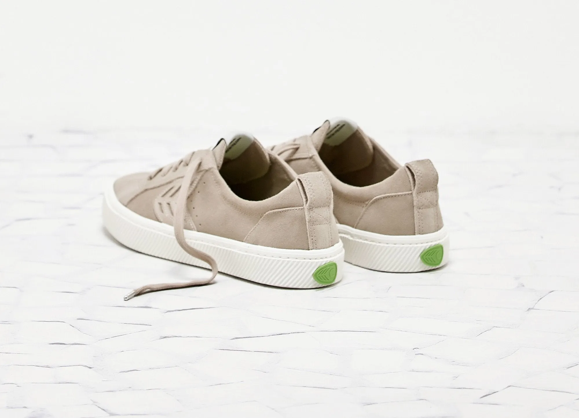 CATIBA Low Cloud Sand Suede Sneaker Women