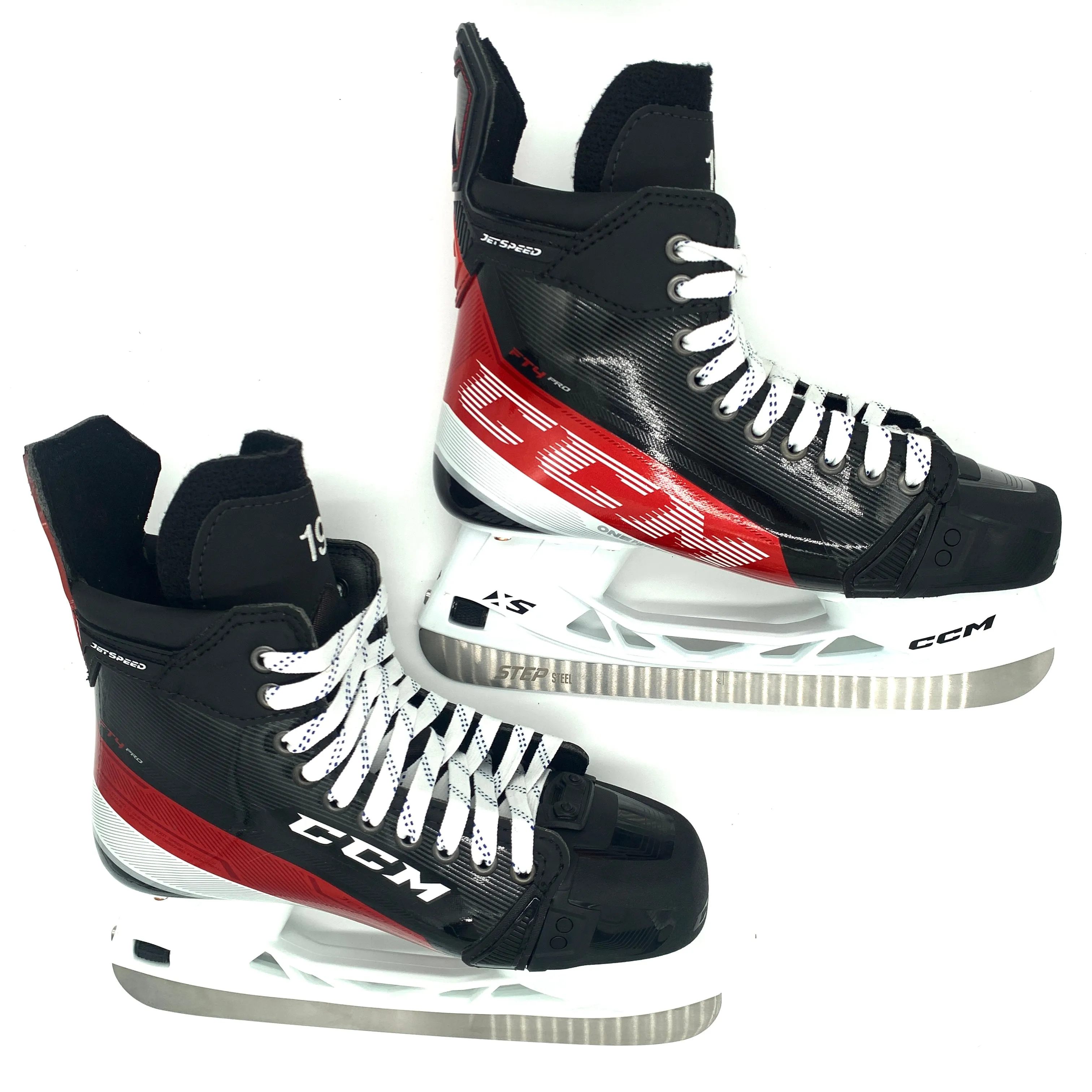 CCM Jetspeed FT4 Pro - NHL Pro Stock Hockey Skates - Size L8.5D/R8.25D - Dawson Mercer