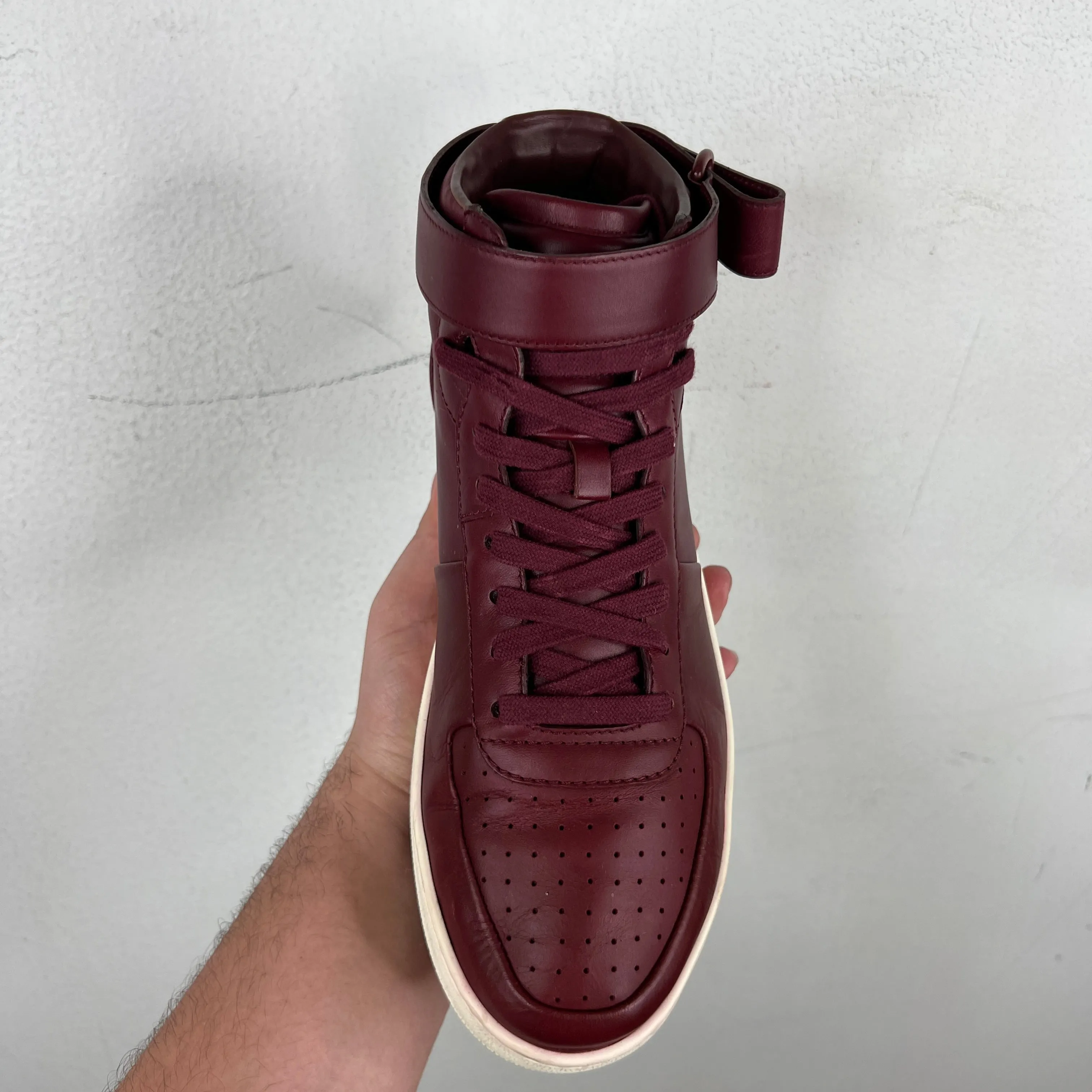 Celine Phoebe Philo Maroon Air Force 1 Sneakers