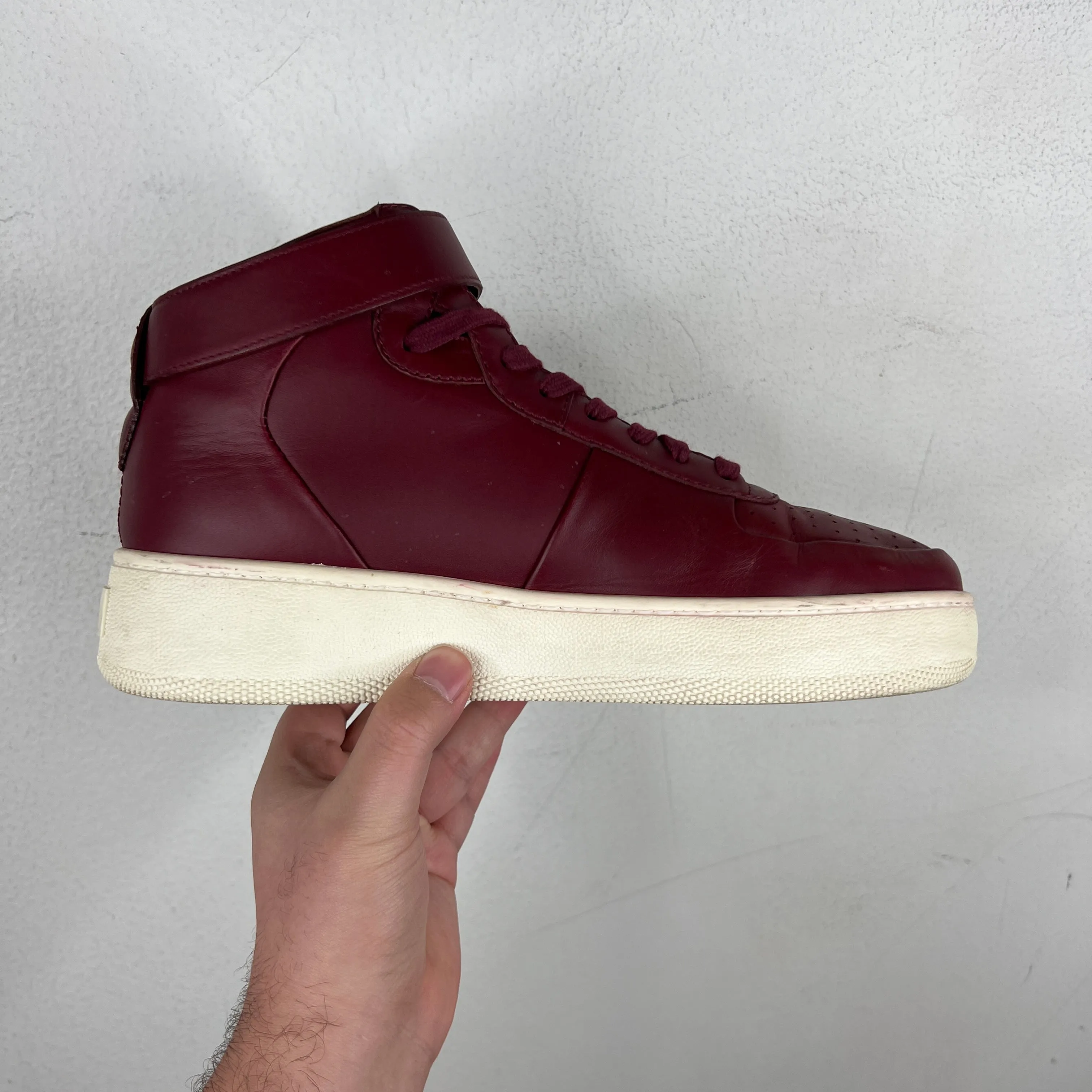 Celine Phoebe Philo Maroon Air Force 1 Sneakers