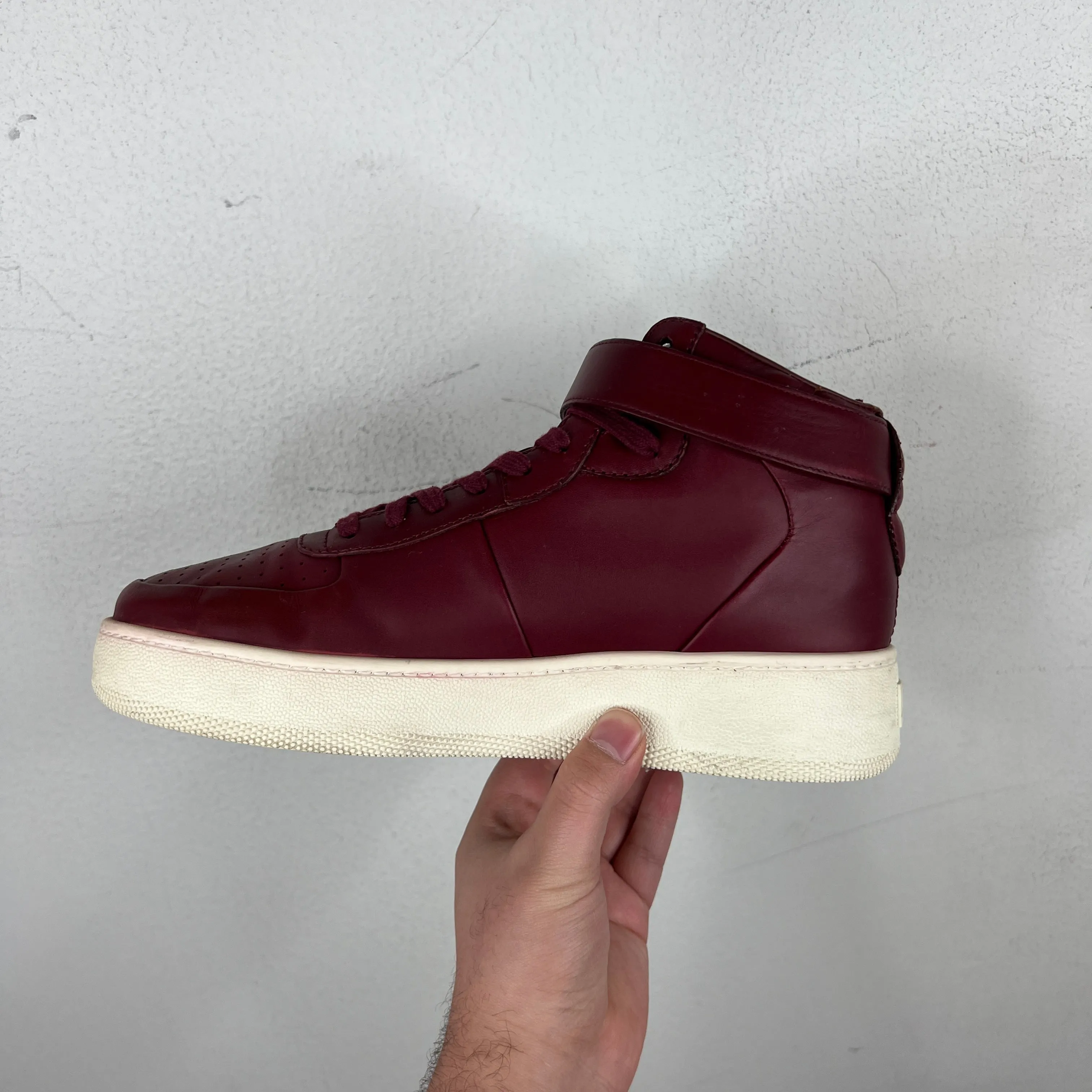 Celine Phoebe Philo Maroon Air Force 1 Sneakers