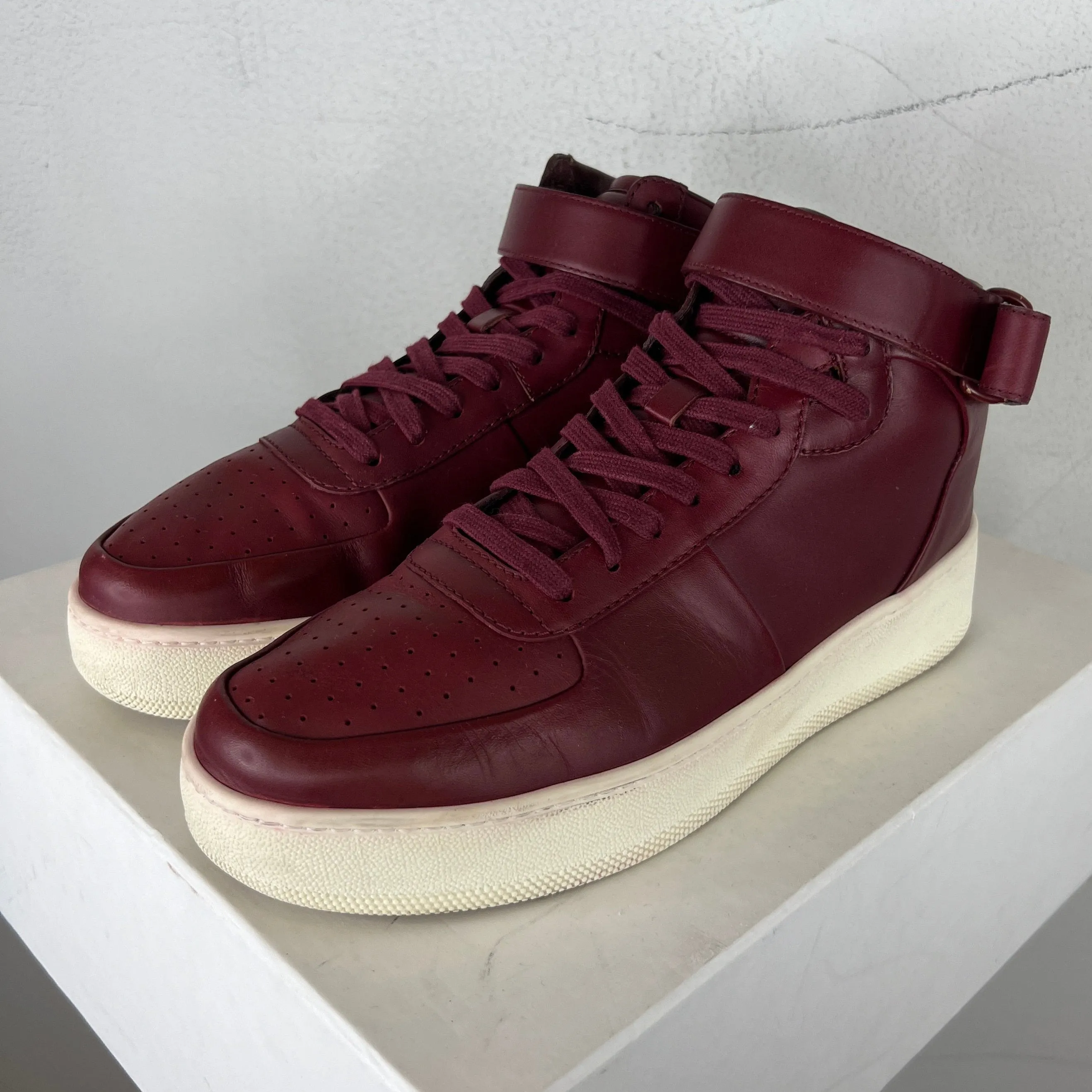 Celine Phoebe Philo Maroon Air Force 1 Sneakers