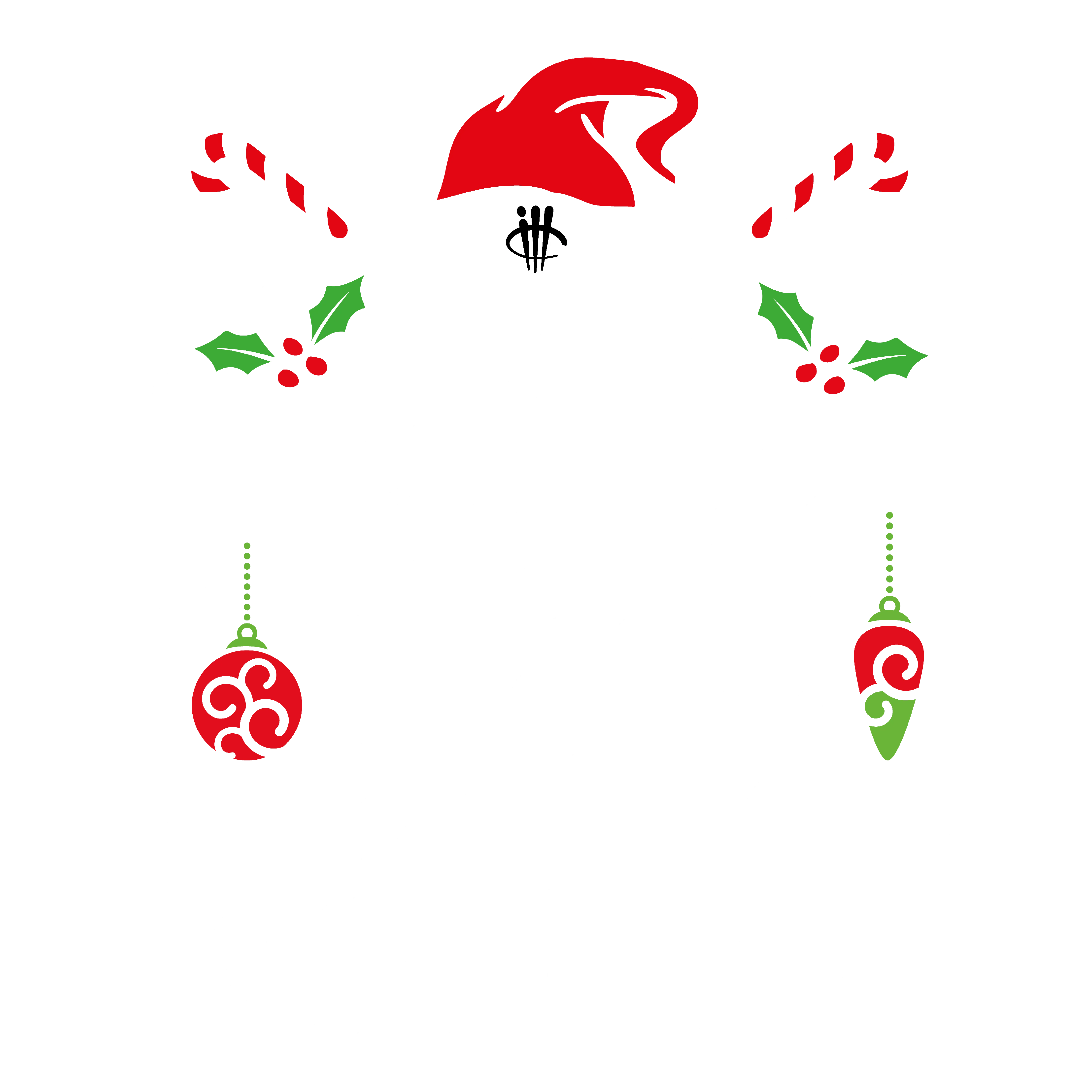 CHRISTMAS UGLY SWEATERS Black T-Shirt (Christmas Inflation)