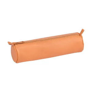 Clairefontaine Leather Round Pencil Case, Natural