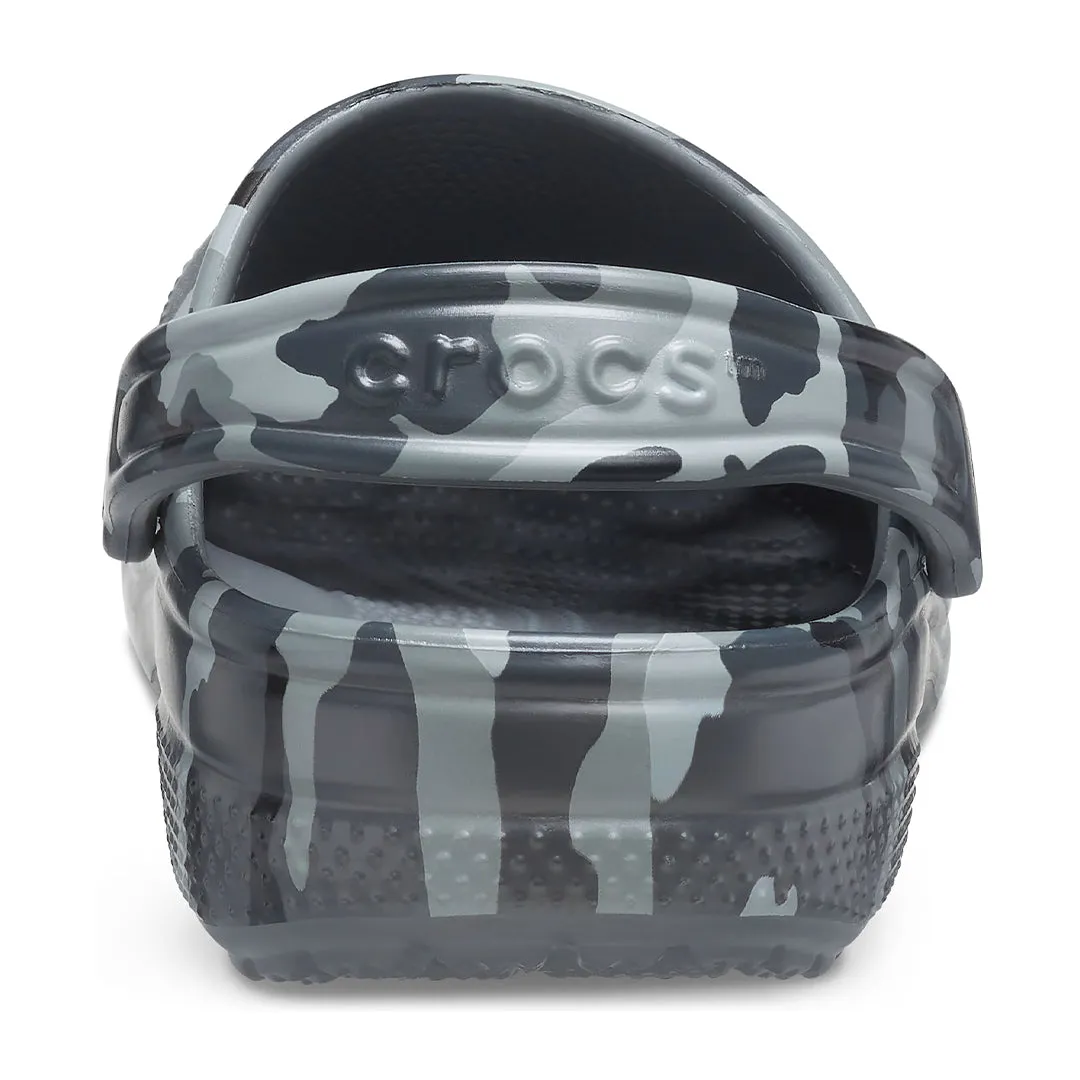 Classic Printed Camo Clogs - Slate Grey Camo by Crocs