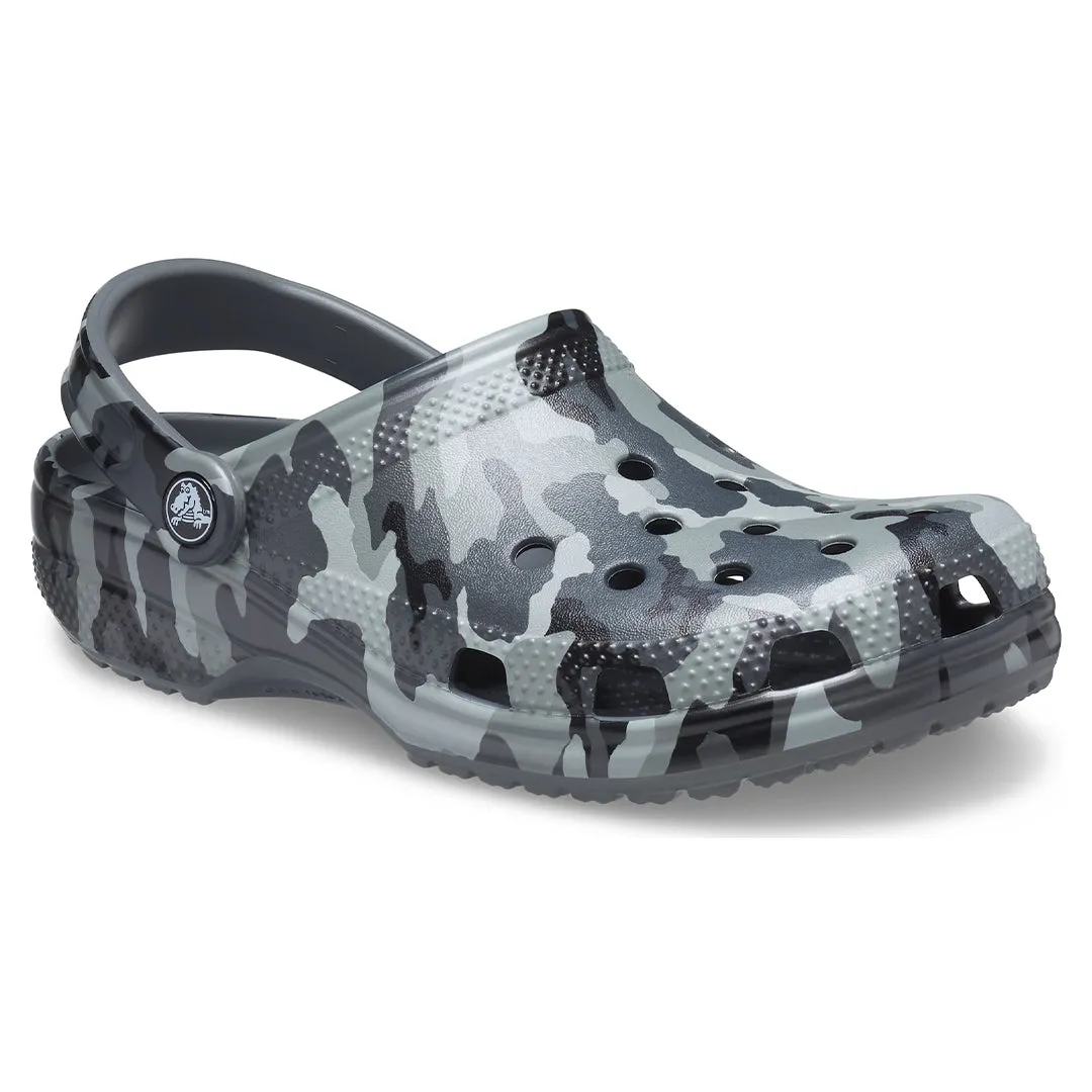 Classic Printed Camo Clogs - Slate Grey Camo by Crocs