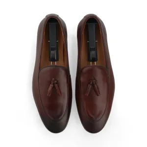 Classic Tassle Loafers-Brown