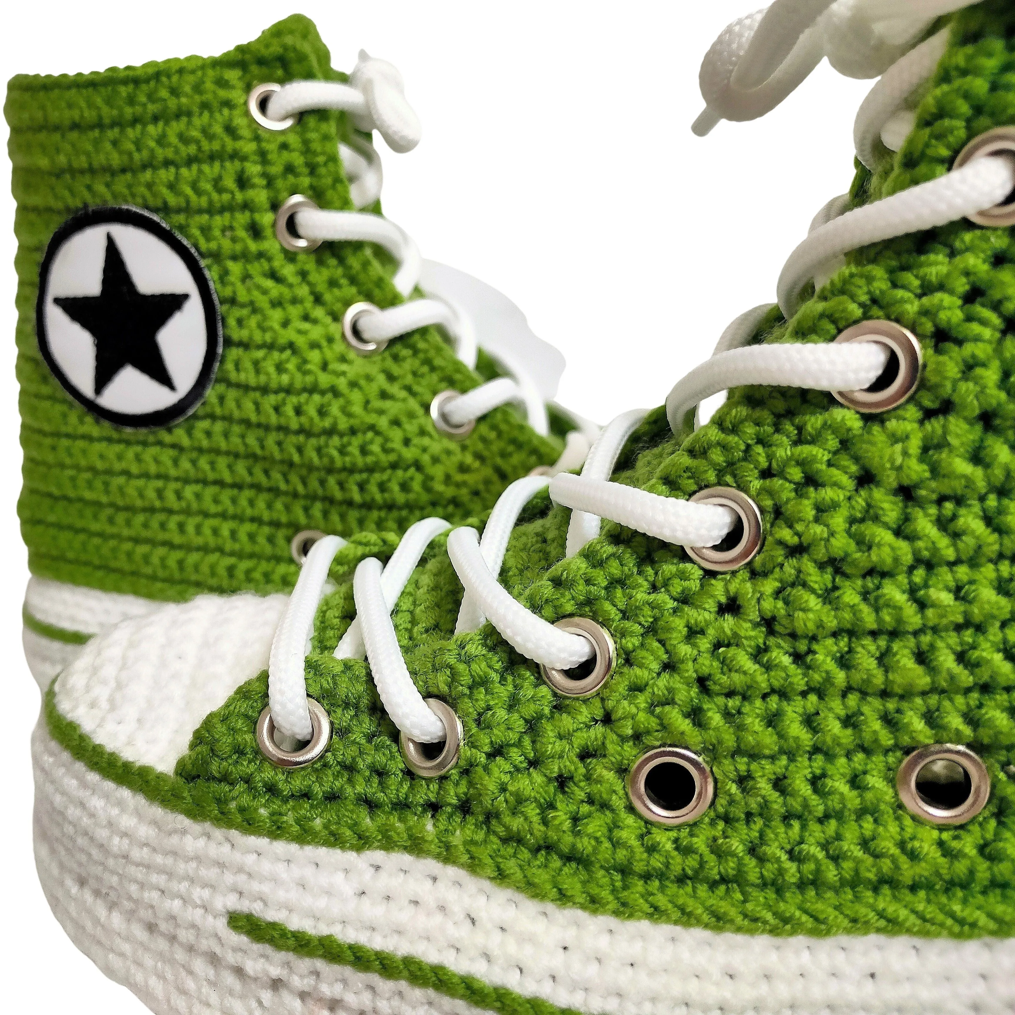 Converse Green Sneakers Plush Slippers Custom Canvas Classic Home Shoes