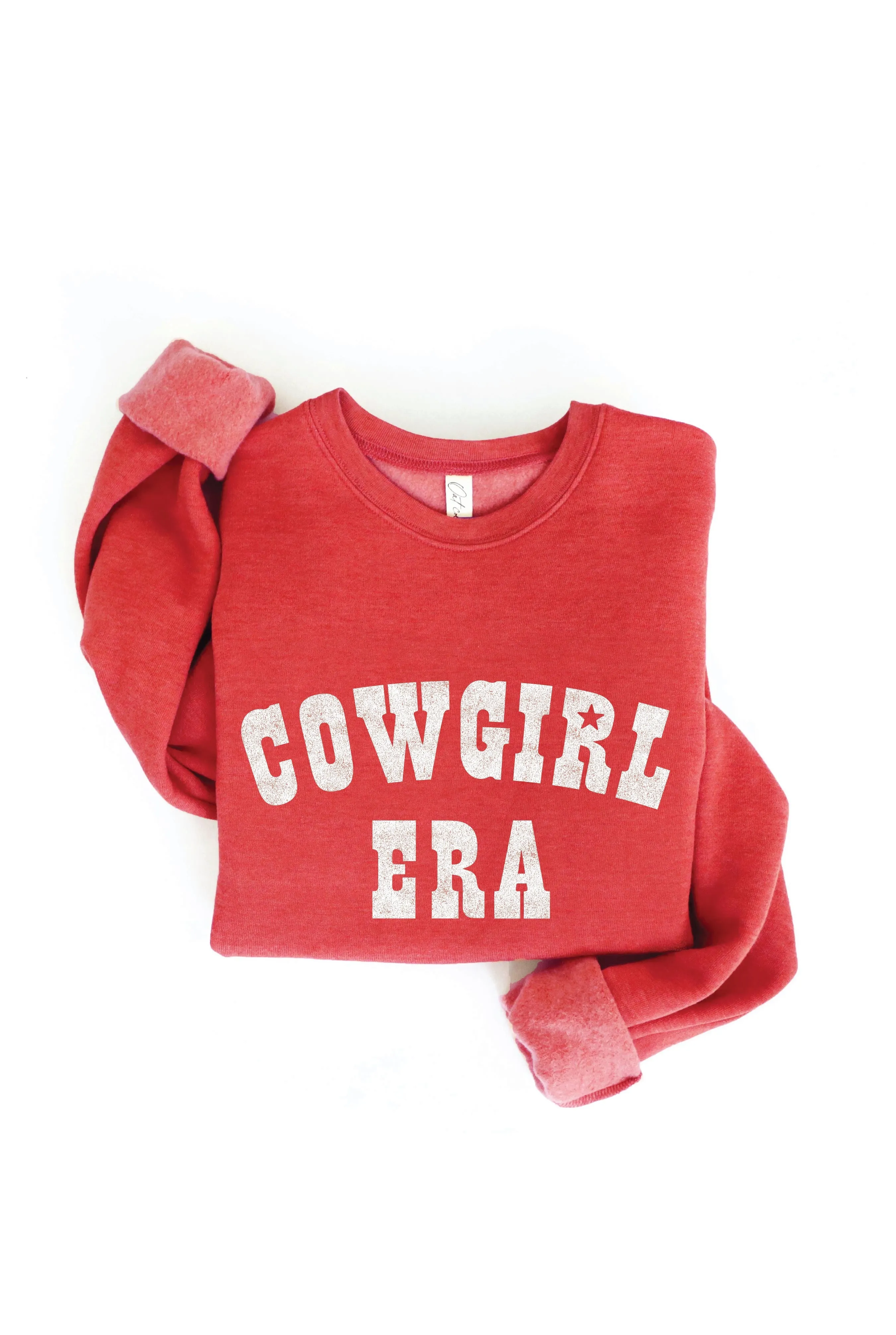 Cowgirl Era Graphic Sweatshirt in Coca Cola Cowgirl Red