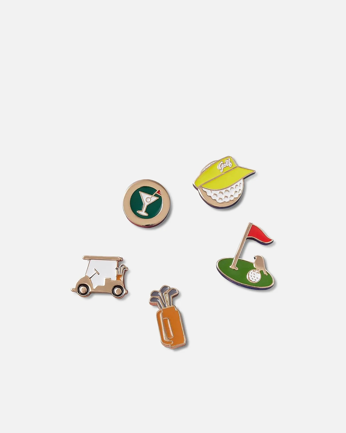 Crocs 19th Hole Jibbitz™ Charms 5 Pack Multi