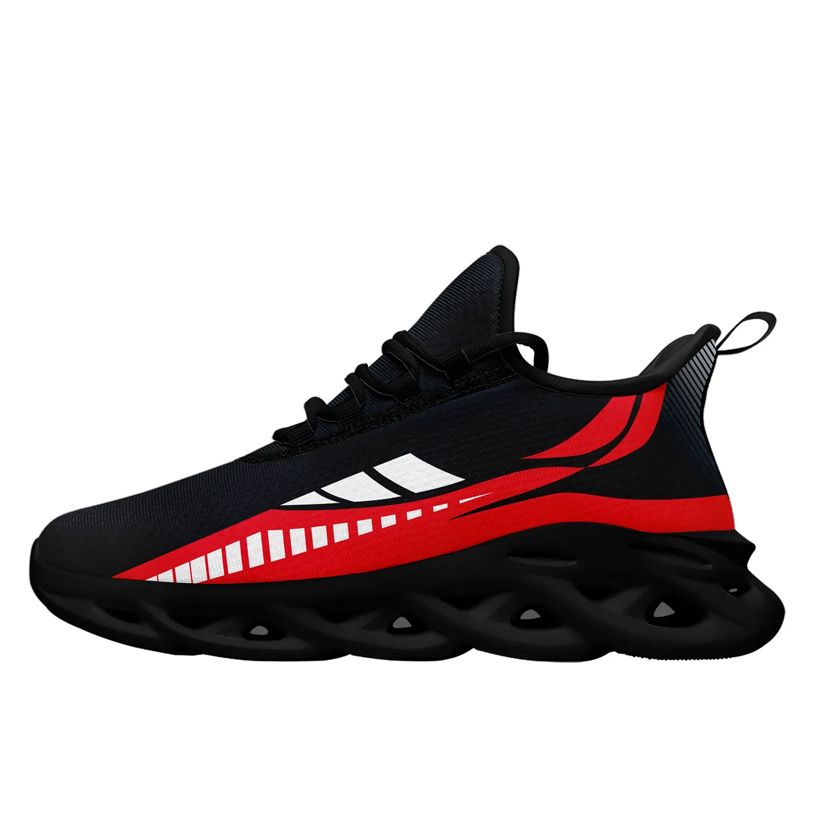 Custom Black Red Houston Maxsoul Shoes Personalized Sneaker FN003-D020325-12