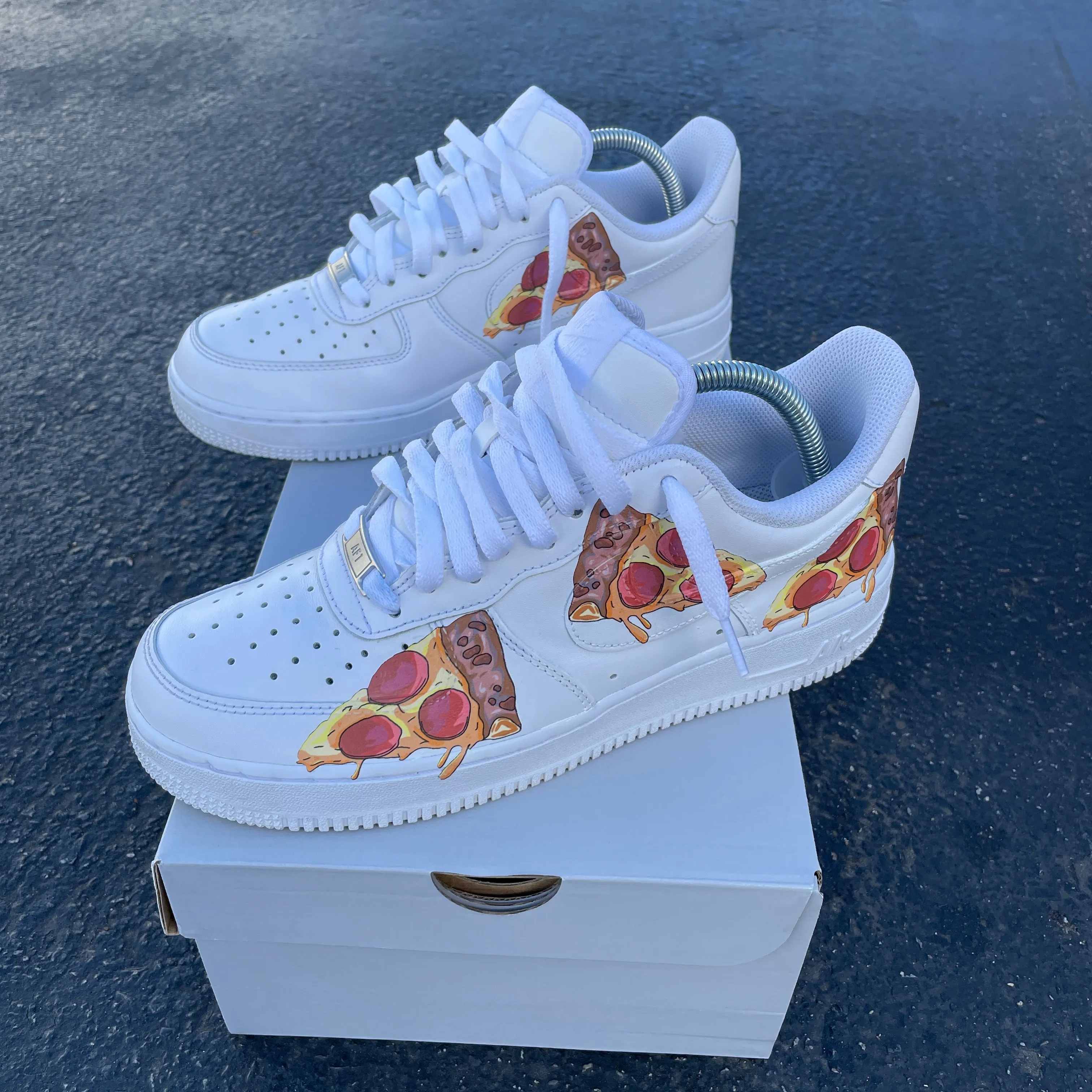 Custom Nike Air Force 1 Pizza Party - Custom Nike Shoes