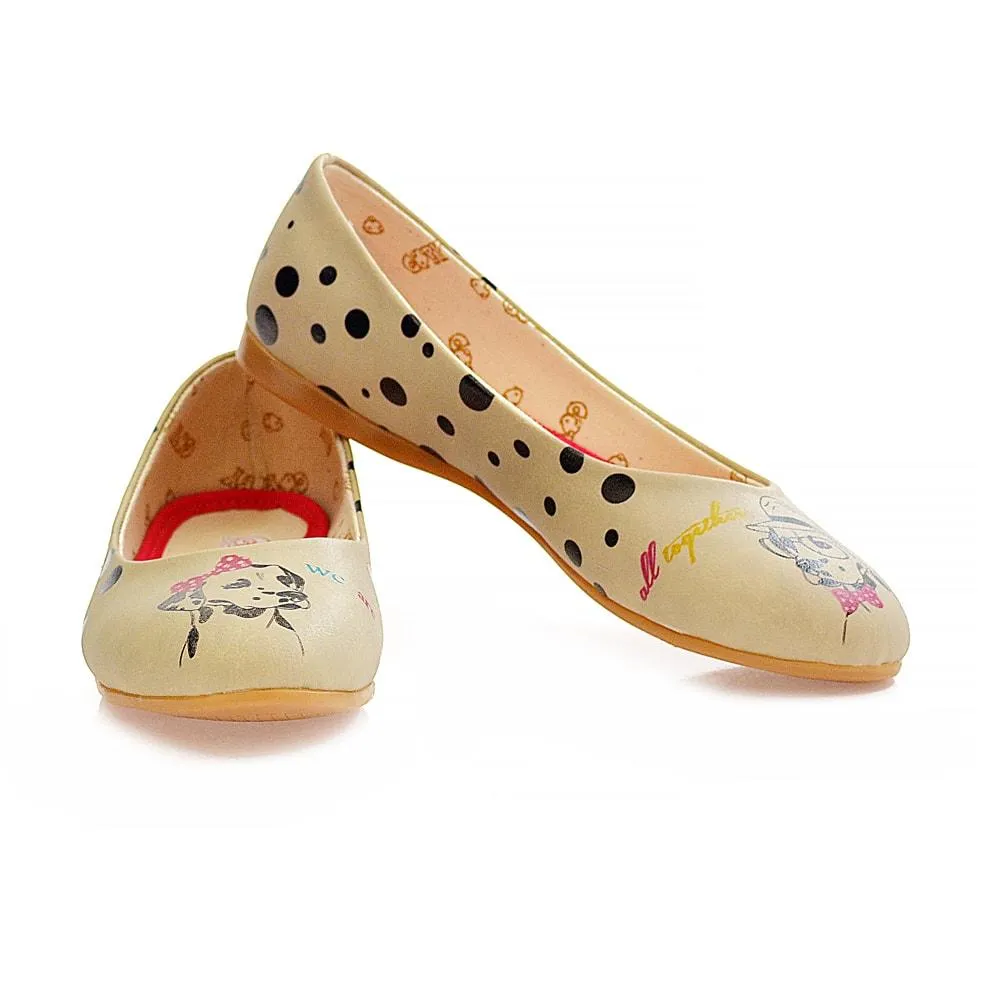 Dalmatian Frendly Ballerinas Shoes 2014