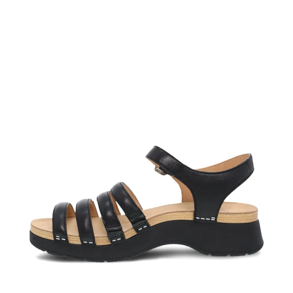 Dansko Women's Roxie Strap Sandal in Black