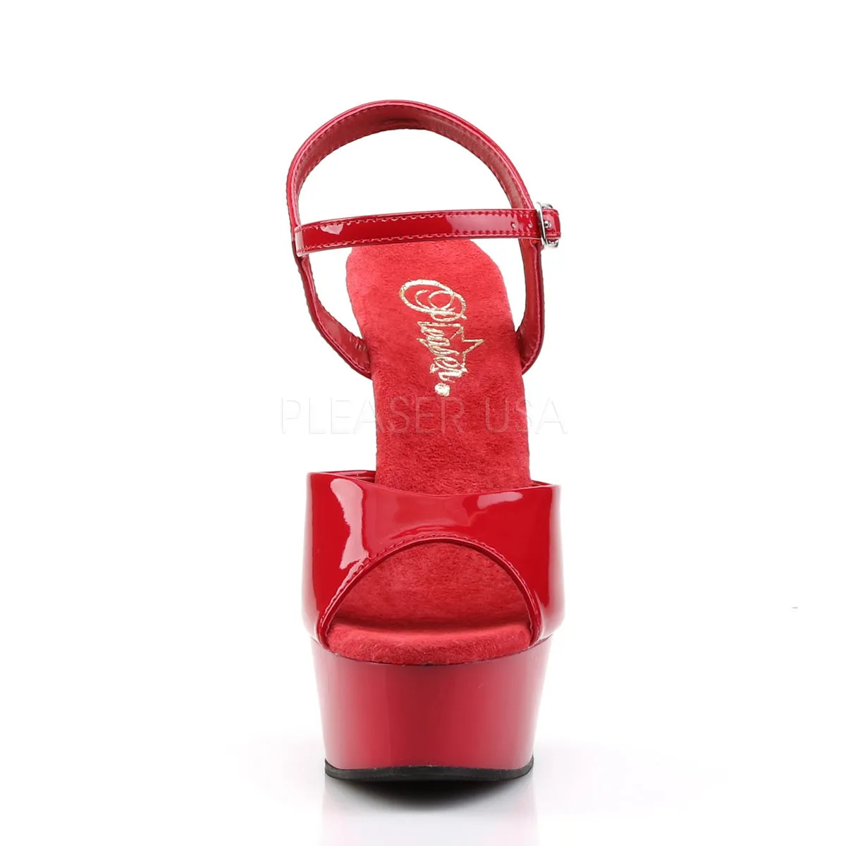 Delight-609 Red Platform Sandals