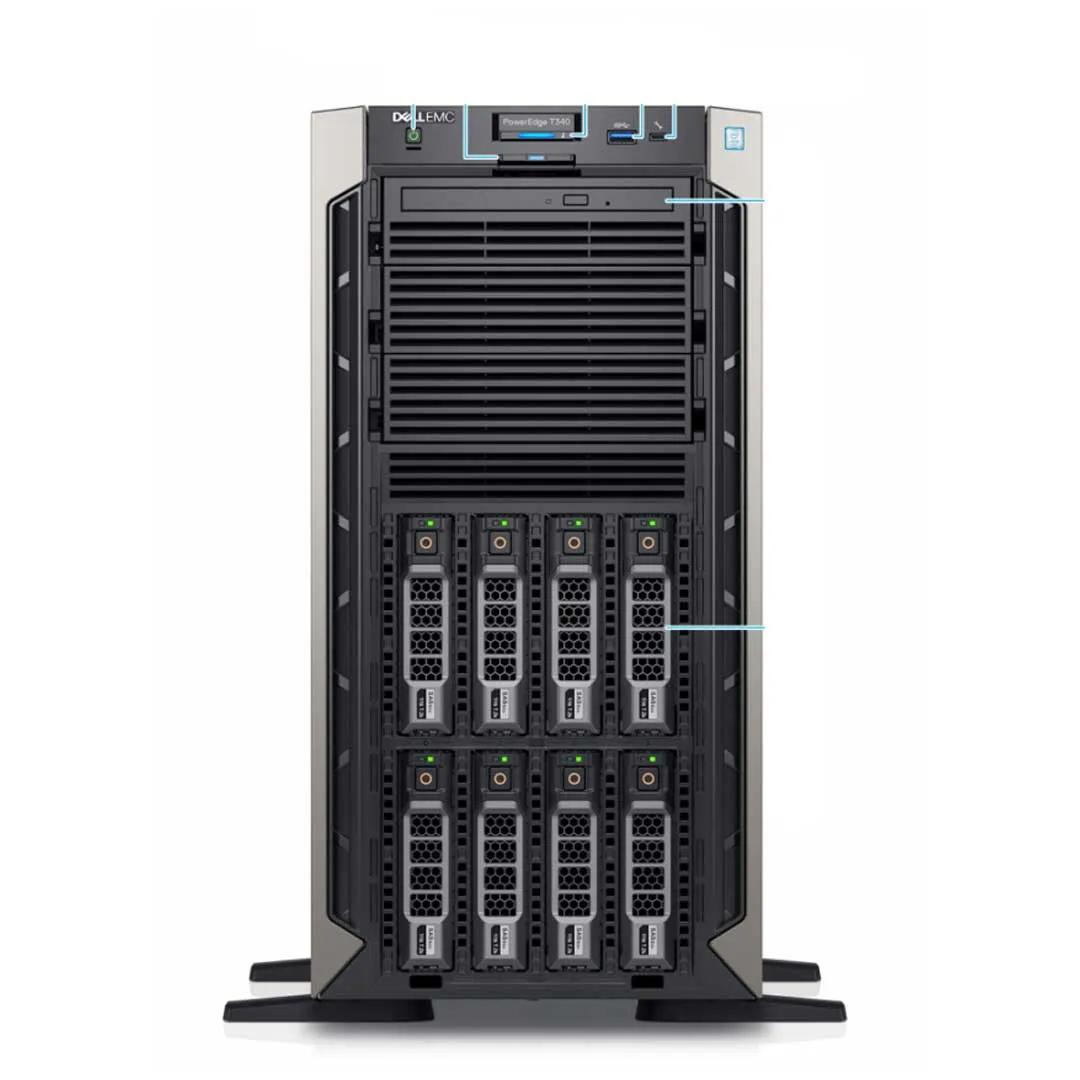 Dell PowerEdge T340 Tower Server Chassis (8x3.5")