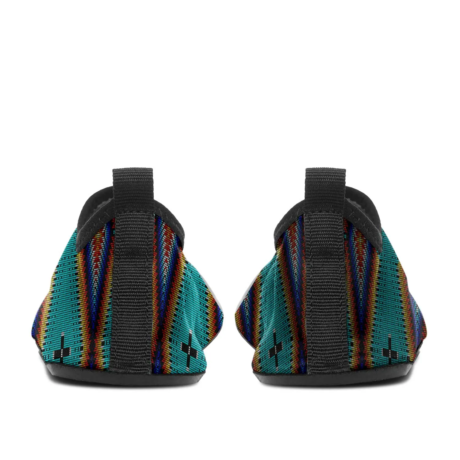 Diamond in the Bluff Turquoise Kid's Sockamoccs Slip On Shoes