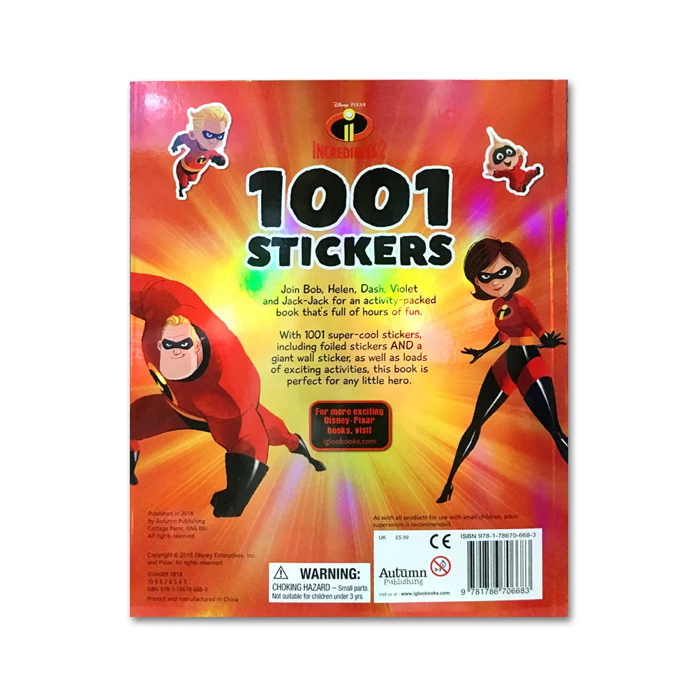 Disney Pixar – Incredibles 2: 1001 Stickers