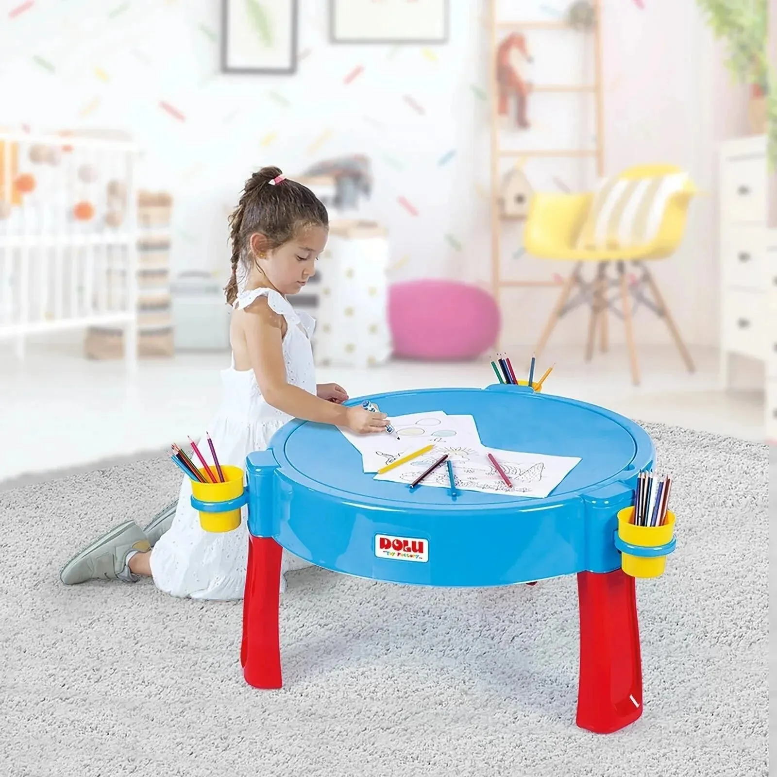 Dolu 3-in-1 Activity Play Table