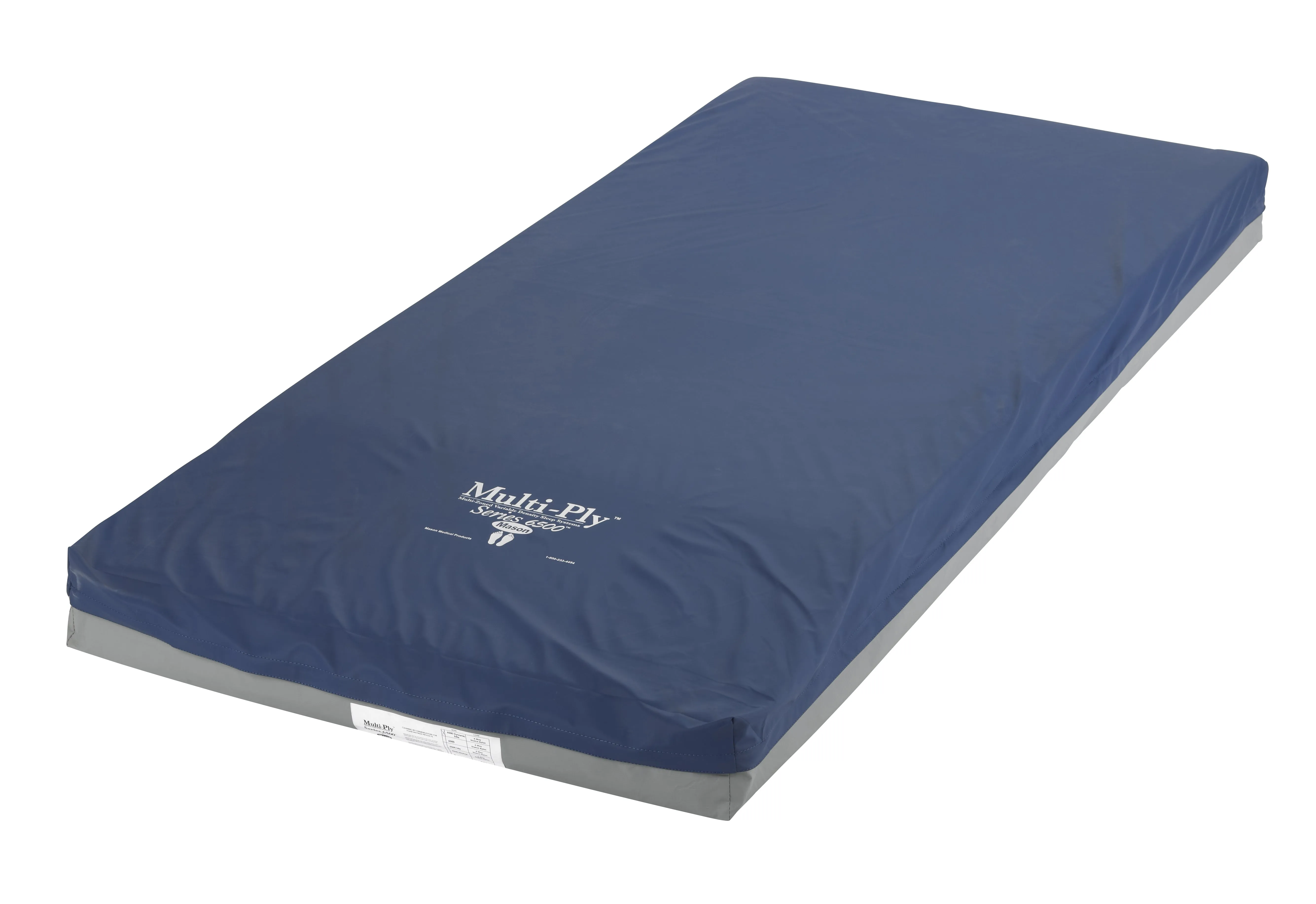 Drive Medical 6500-gl-1-rr-fb Multi-Ply Global Foam 4 Layer Pressure Redistribution Mattress, Elevated Perimeter, 76"