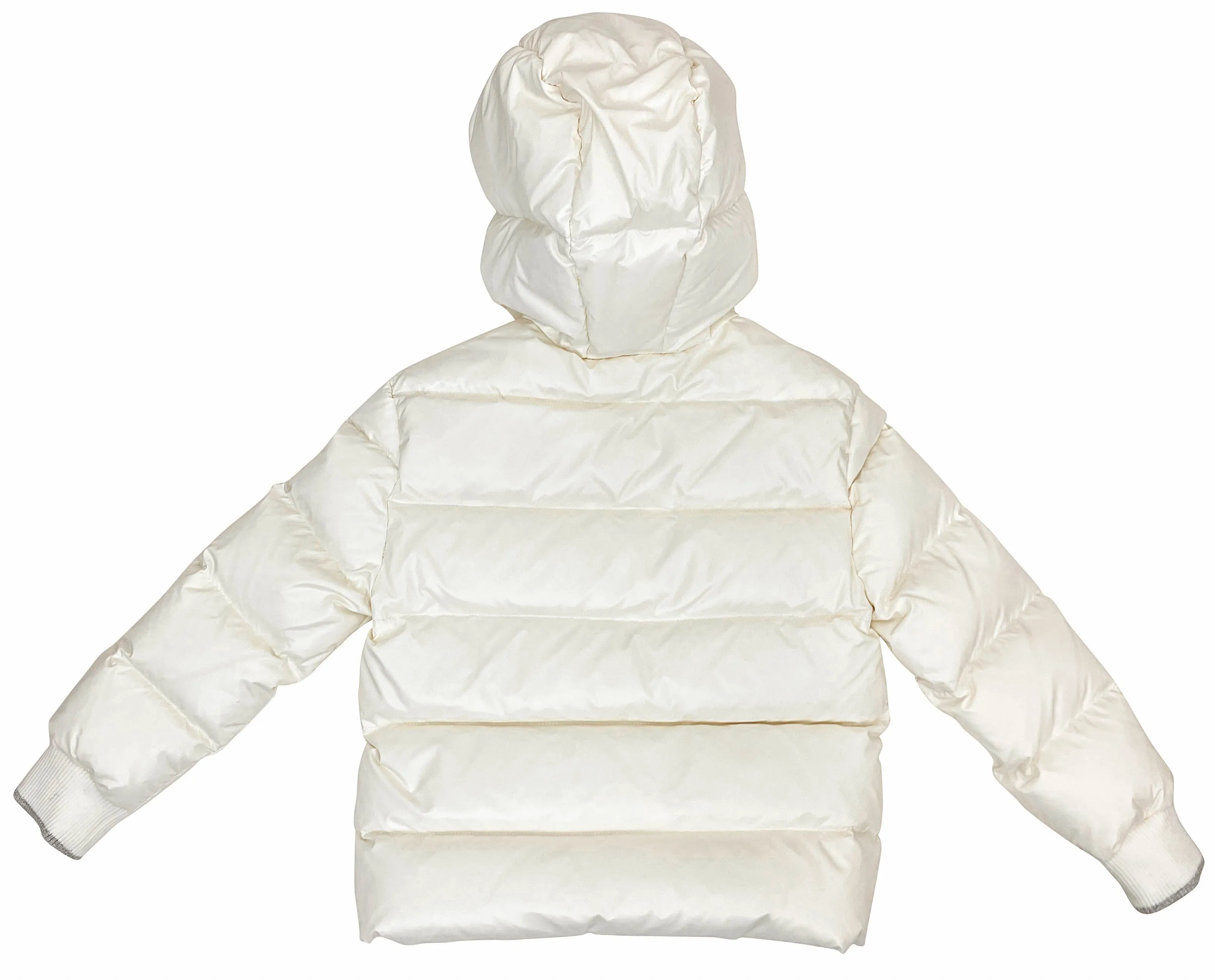 Eleventy Kids Puffer Jacket in Cream