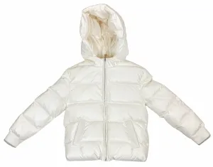 Eleventy Kids Puffer Jacket in Cream